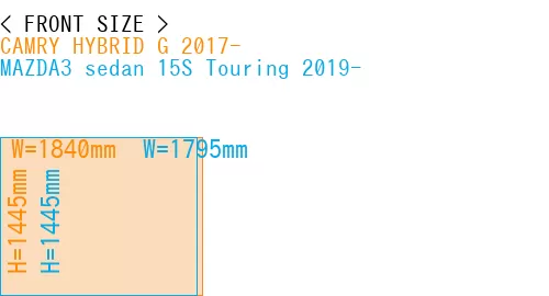 #CAMRY HYBRID G 2017- + MAZDA3 sedan 15S Touring 2019-
